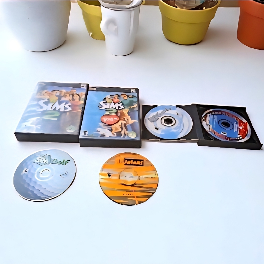 Vtg The Sims 2 PC The Sims 2 Pets Sims Coaster Sims Theme Park Sim City Bundle